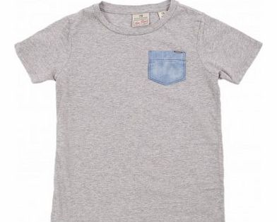 Tie&Dye pocket T-shirt Grey `4 years,6 years,8