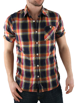 Scotch and Soda Navy/Red Shirt