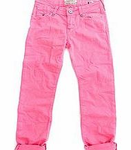 Scotch R`Belle Girls fluorescent pink jeans