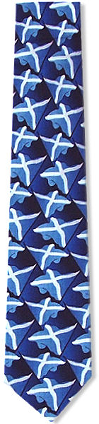 scotland Flags Waving Tie