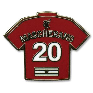 Liverpool Mascherano No. 20 Enamel Pin Badge