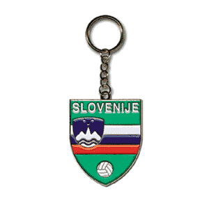 Slovenia Enamel Keyring