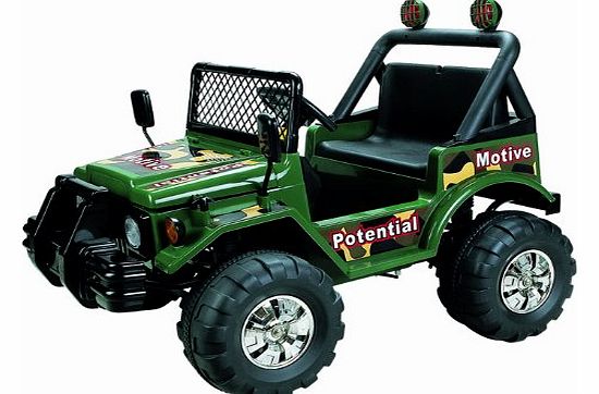 12V Jeep Styled Ride-on Car (Green)