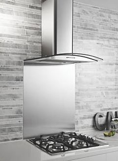 Screwfix, 1228[^]93117 GHX60SS Curved Glass Cooker Chimney Hood