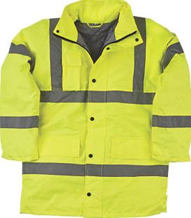 Screwfix, 1228[^]36186 Hi-Vis Padded Jacket Yellow Medium 39`` Chest