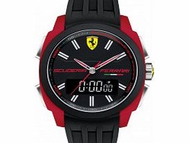 Scuderia Ferrari Mens Aerodinamico Black Red