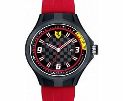Scuderia Ferrari Mens Pit Crew Black and Red