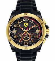 Paddock black and gold-tone watch