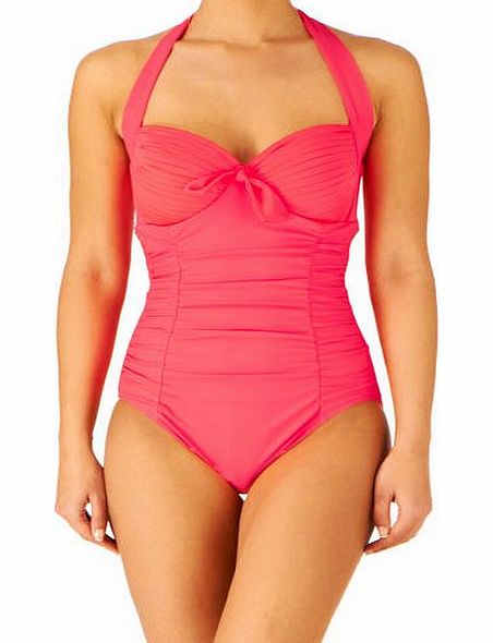 Seafolly Womens Seafolly Goddess Halter Swimsuit - Red Hot