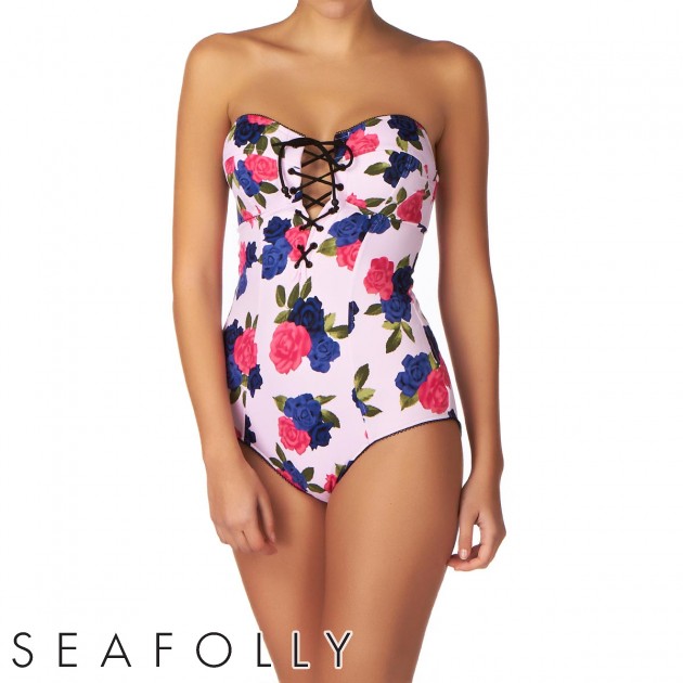 Seafolly Womens Seafolly Lola Rose Maillot Swimsuit -
