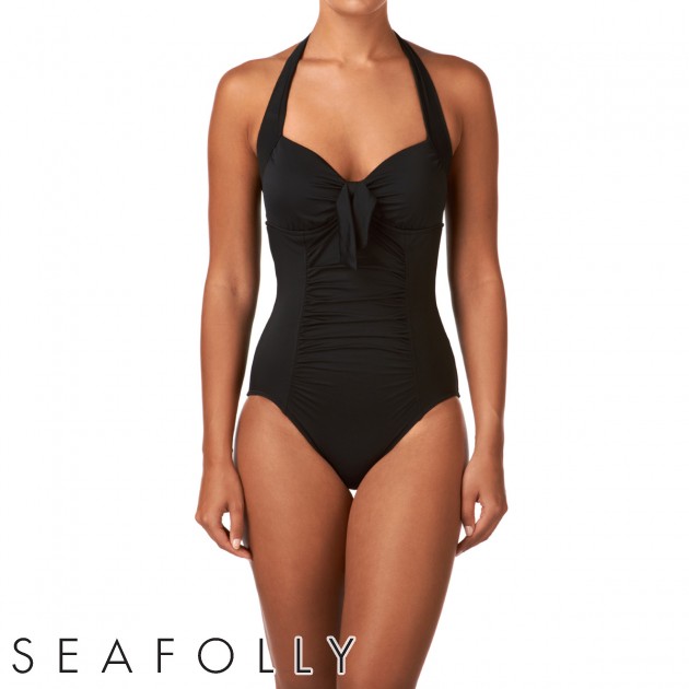 Seafolly Womens Seafolly Matt Halter Maillot Swimsuit -