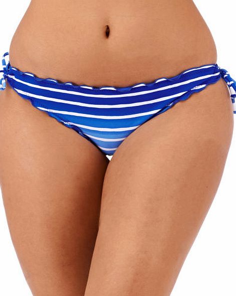 Seafolly Womens Seafolly Miami Stripe Hipster Tie Side
