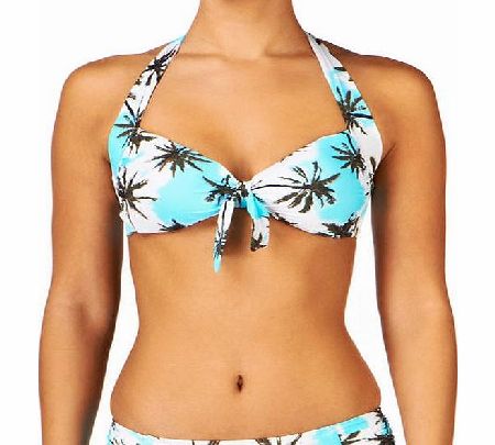 Seafolly Womens Seafolly Palm Springs Tie Front Halter