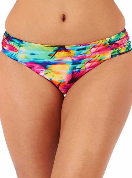 Seafolly Womens Seafolly Sonic Bloom Ruched Side Retro