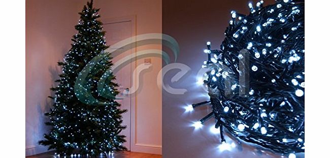 Seal Designs 500 LED Christmas Tree Fairy Lights Multi Function - WHITE - Indoor or Outdoor - Party/Wedding/Garden - Seal Designs