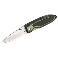Pocket Knife Locking with Green Handle