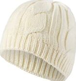 SealSkinz, 1296[^]232310 Womens Waterproof Cable Knit Beanie Hat - Cream