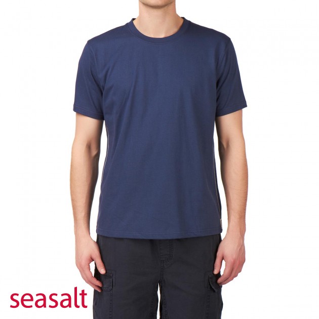 Mens Seasalt Invincible T-Shirt - French Navy