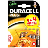 Duracell AAA Batteries Pack of 8