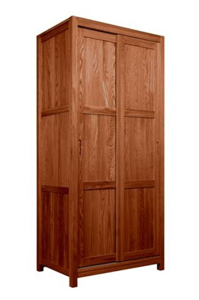 seattle Dark Oak Full Hanging Wardrobe - 900mm -