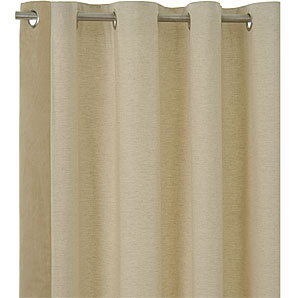 Seattle Eyelet Curtains- Natural- W150 x Drop 137cm