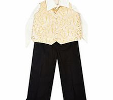 2-10yrs gold-tone page boy suit