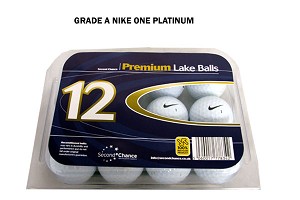 Second Chance Nike One Platinum Grade A Dozen Golf Balls