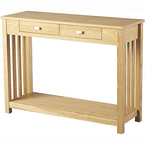 Seconique by Home Discount Ashmore Wooden Console Table with 2 Drawers