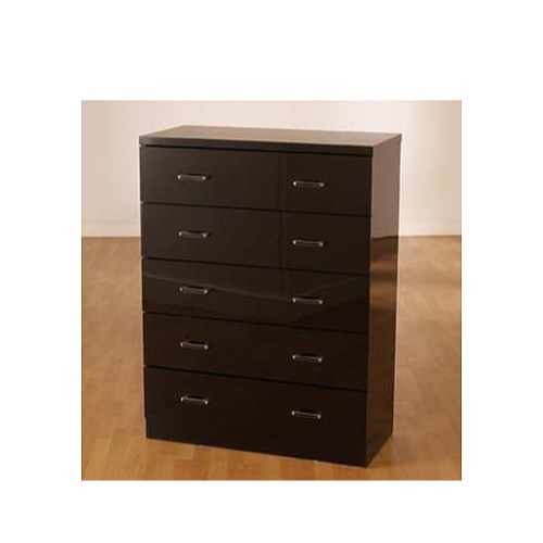 Seconique Charisma High Gloss 5 Drawer Chest in