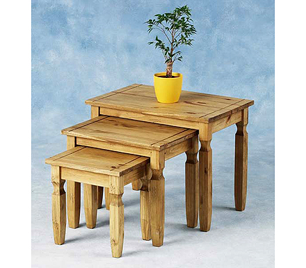 Seconique Clearance - Original Corona Pine Nest of Tables