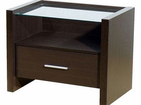 Denver 1 Drawer Bedside Cabinet