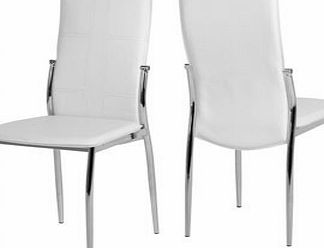 Seconique Two White Berkley Dining Chairs