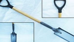Secure Fix Direct Draining Tool Wooden Handle - Digger Spade Digging Shovel Rammer Fencing Driver