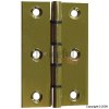Securit 75mm Double Steel Washered Brass Hinges