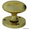 Victorian Polished Brass Oval Mortice Knob