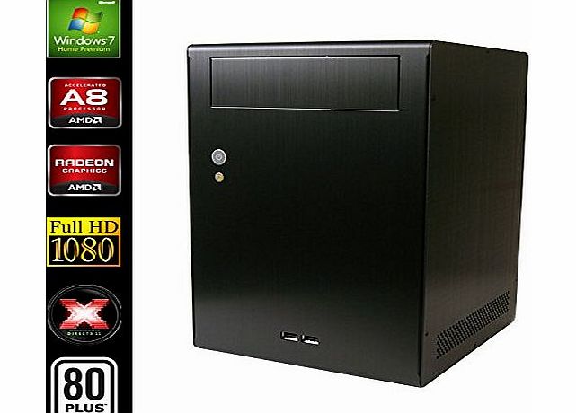 Sedatech Gamer Casual Desktop (AMD A8-7600 4x 3.1GHz, Radeon R7 Series, 16GB RAM, 1000GB HDD, 250GB SSD, USB 3.0, Full HD 1080p, 80  PSU, Windows 7)