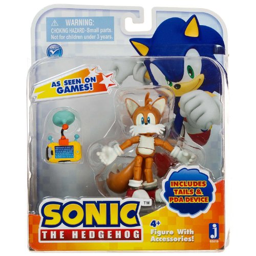 Sega, Sonic The Hedgehog Tails ~3`` Mini-Figure   PDA Device: Sonic the Hedgehog Figure with Accessories Series #1