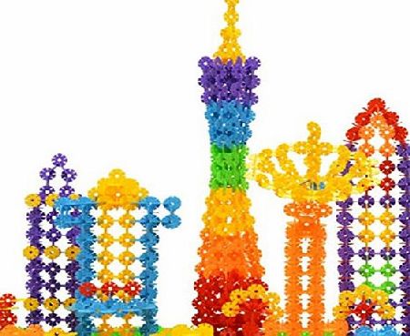 seguryy 300 PCS Kids Baby Snowflake Creative Building Blocks Educational Toys