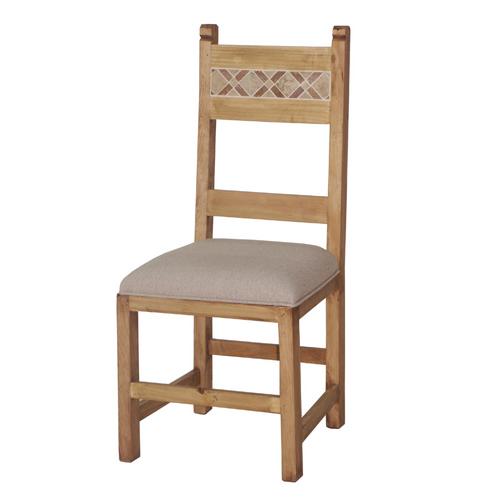 Segusino Cantera Pine Furniture Segusino Cantera Dining Chair with large inset x2
