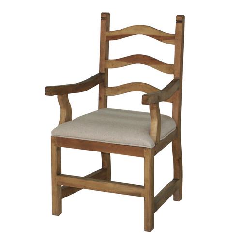 Segusino Mexican Pine Furniture Segusino Mexican Dining Chair With Arms