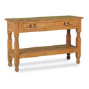 rustic mexican pine lyon console table