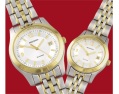 ladies and gents gold/silver matching watches