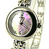 Ladies Pink Dial Flower Motif