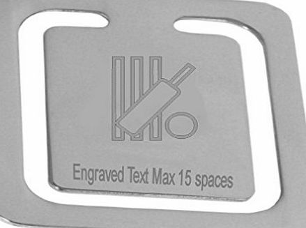 Select Gifts Engraved Cricket Stumps Ball Bookmark~Personalised Logo Page Bookmark~Boxed