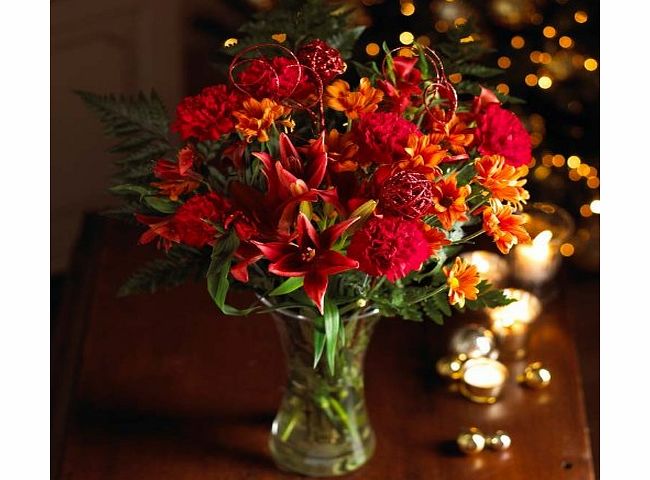 SendaBunch Flowers for Christmas, Burning Leaves Bouquet