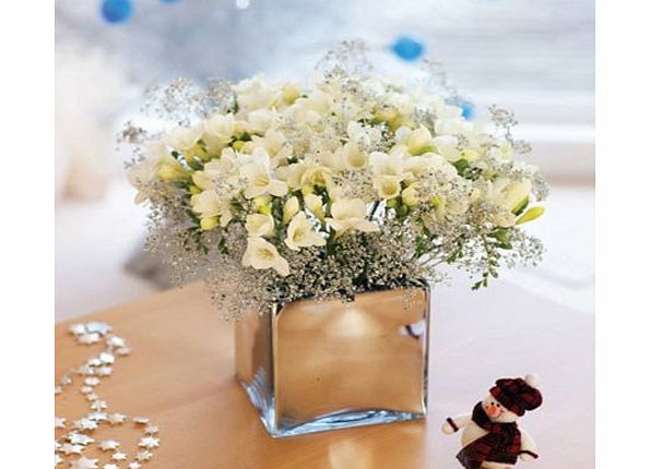 SendaBunch FRESH CHRISTMAS FLOWERS Silver Star Bouquet with free UK delivery