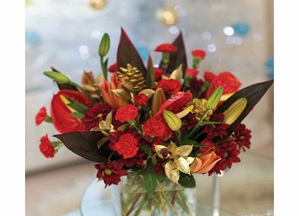 SendaBunch Ultimate Seasonal Bouquet CHRISTMAS FRESH FLOWERS - free delivery
