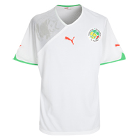Senegal Home Shirt 2009/11 - White.