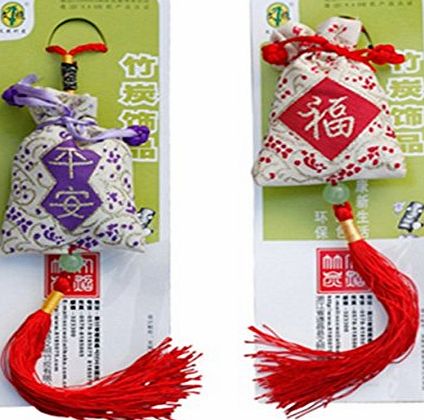 Sengu Bamboo Charcoal Activated Carbon Car Air Freshener Air Cleaner - 2PCS