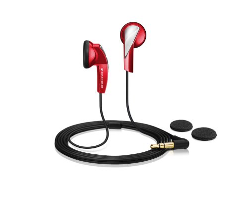 MX 365 In-Ear Portable Media Players Headphones - Red